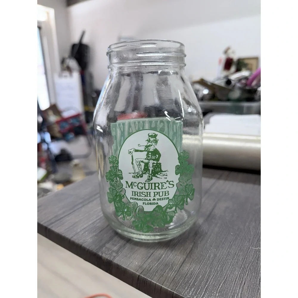 Irish Wake Moonshiners Bottle For Mcguires Pub Pensacola Florida No Lid